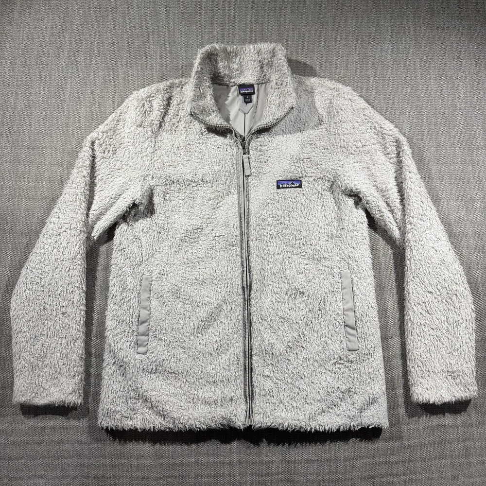 Patagonia Los Gatos Jacket Womens‎ Small Gray Fleece Full Zip Pockets Outdoor